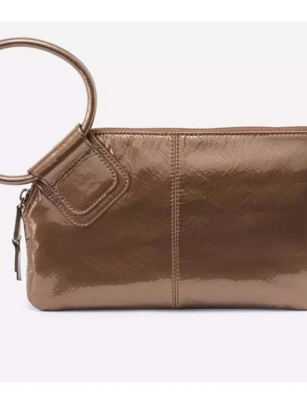 HOBO Metallic Rose Brown Sable Wristlet🤎 - Picture 2 of 16